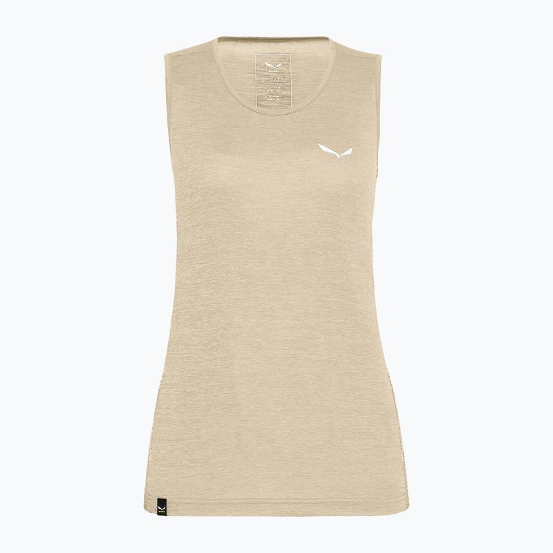 Maglietta da trekking Salewa da donna Puez Graphic Dry Tank oatmeal melange
