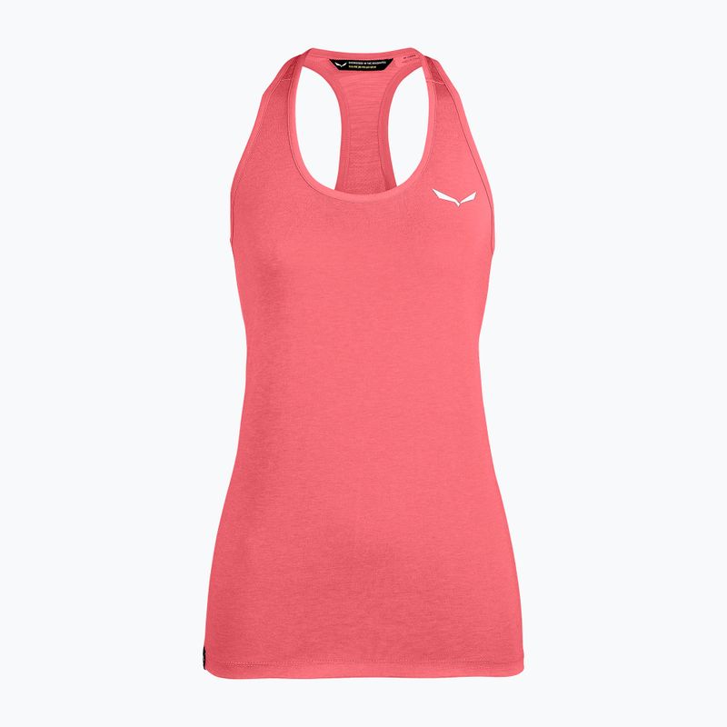 Maglietta trekking Salewa donna Agner Hybrid Dry Tank calypso coral mel 4