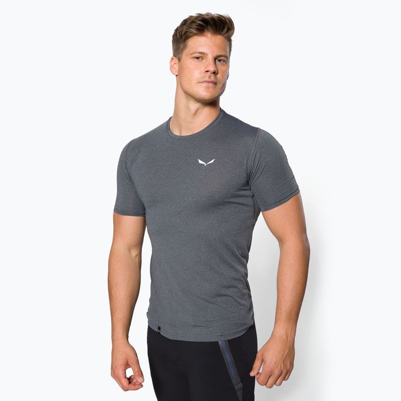 Camicia da trekking Salewa Pedroc 3 Dry onyx melange da uomo
