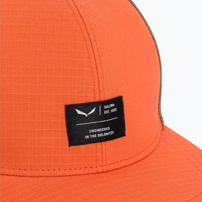 Cappello da baseball Salewa Hemp Flex rosso/arancio 5
