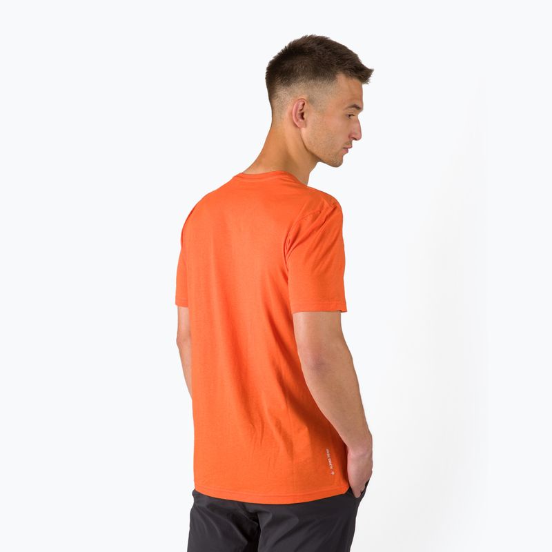 Camicia da trekking Salewa Alpine Hemp Logo rosso/arancione da uomo 3