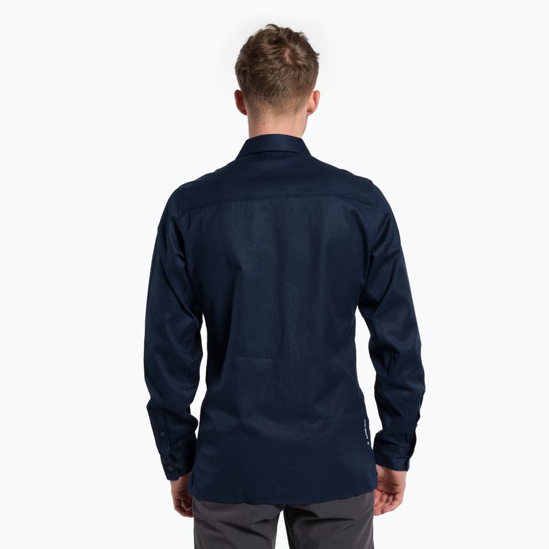 Camicia blazer Salewa Fanes Hemp da uomo, colore navy 3