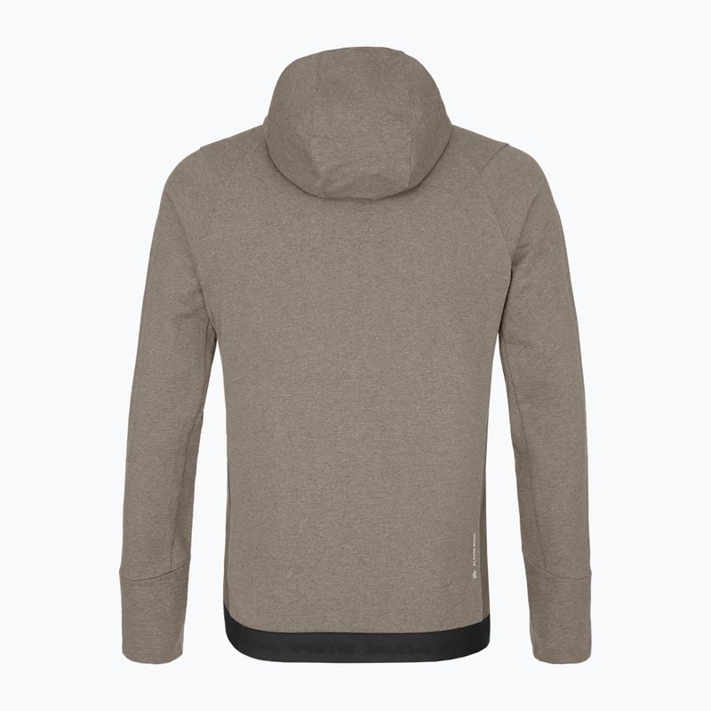 Felpa da trekking da uomo Salewa Fanes AM Hoody bungee cord melange 5