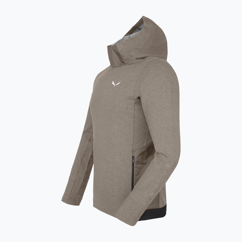 Felpa da trekking da uomo Salewa Fanes AM Hoody bungee cord melange 6