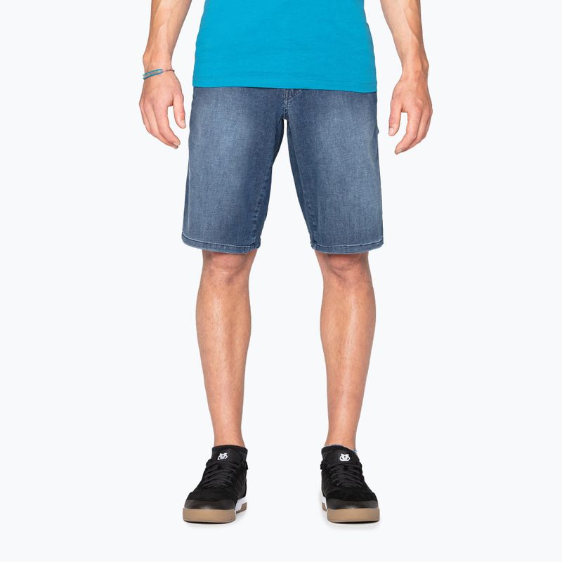 Pantaloncini da arrampicata da uomo Wild Country Session Denim blu chiaro