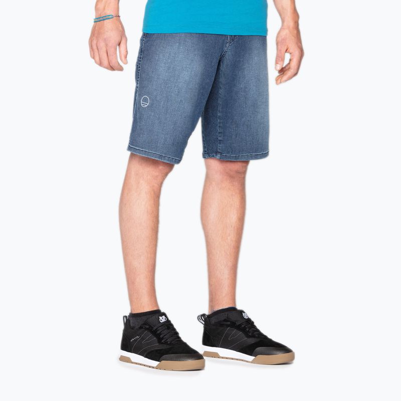 Pantaloncini da arrampicata da uomo Wild Country Session Denim blu chiaro 3