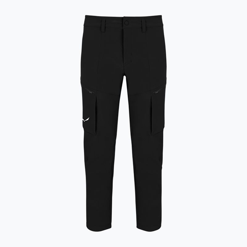 Pantaloni softshell da uomo Salewa Puez DST Cargo nero out 3