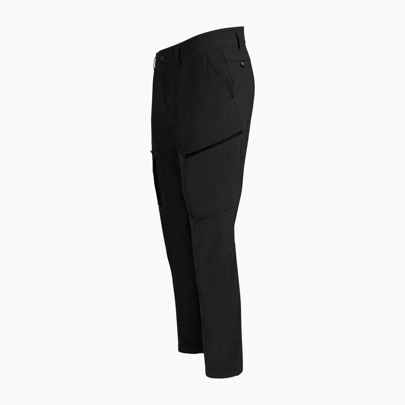 Pantaloni softshell da uomo Salewa Puez DST Cargo nero out 4