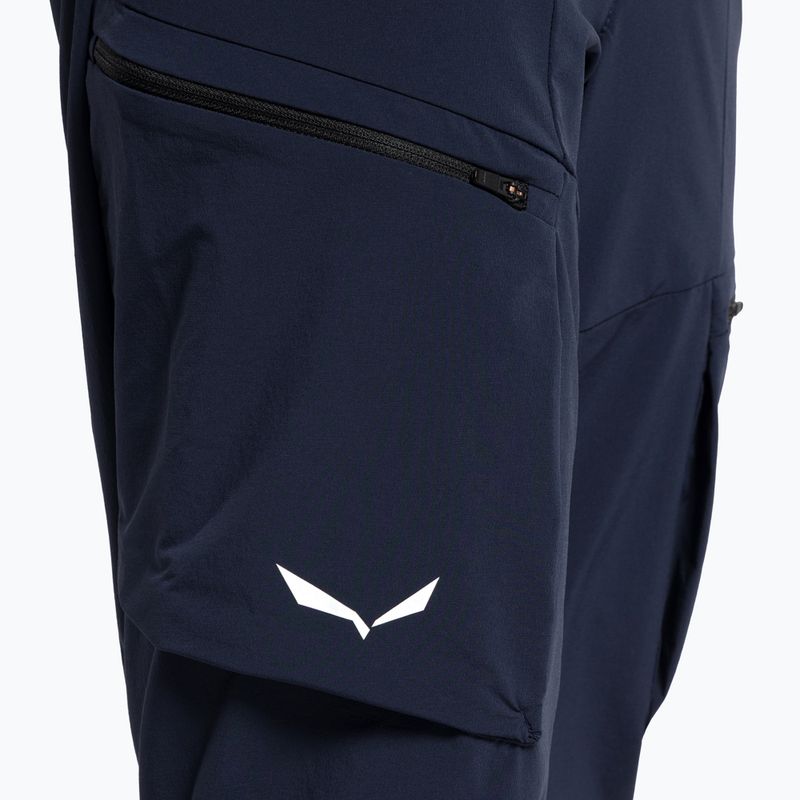 Pantaloni softshell da uomo Salewa Puez DST Cargo blazer navy 4