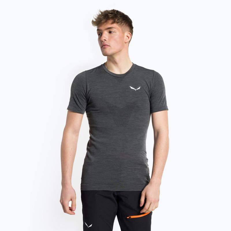 Camicia da trekking da uomo Salewa Pedroc AMR nero out