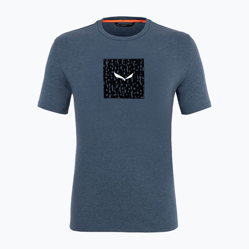 Camicia da trekking Salewa Pure Box Dry da uomo in denim scuro melange 4