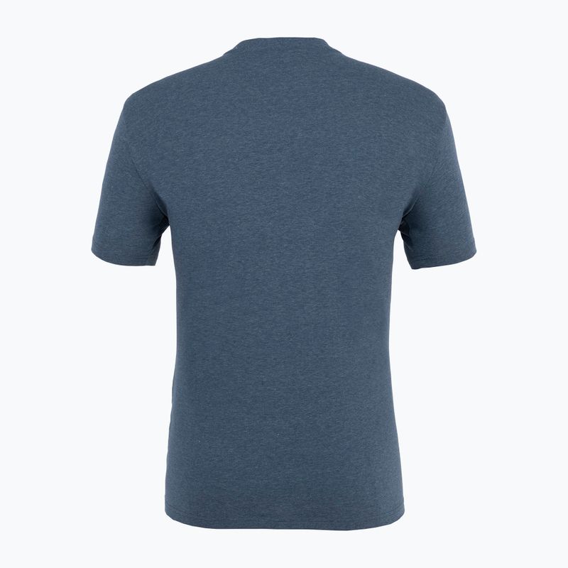 Camicia da trekking Salewa Pure Box Dry da uomo in denim scuro melange 5