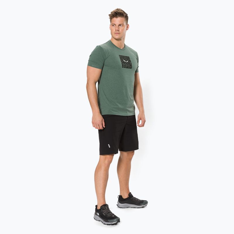 Camicia da trekking Salewa Pure Box Dry verde grezzo melange da uomo 2