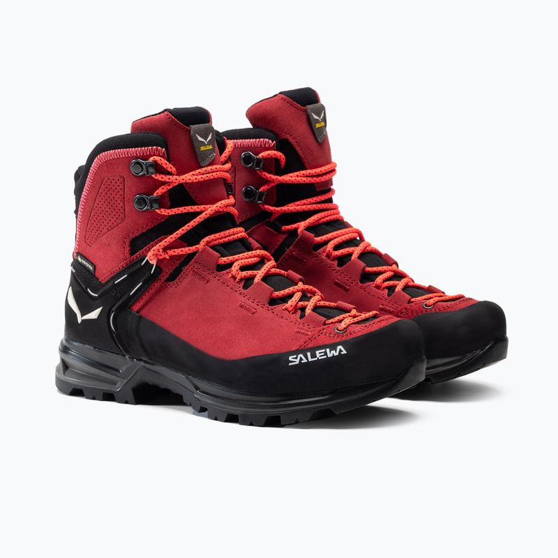 Stivali da trekking da donna Salewa MTN Trainer 2 Mid GTX rosso dalia/nero 5