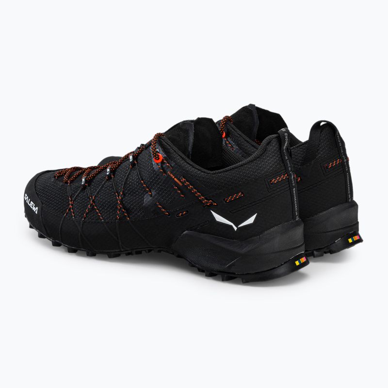 Scarpa da avvicinamento Salewa Wildfire 2 da uomo, nero/nero 3