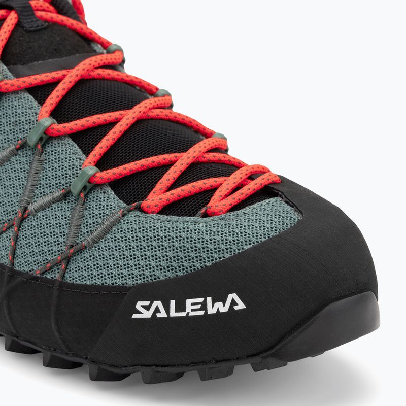 Salewa Wildfire 2 scarpa da avvicinamento da donna verde anatra / nero 7