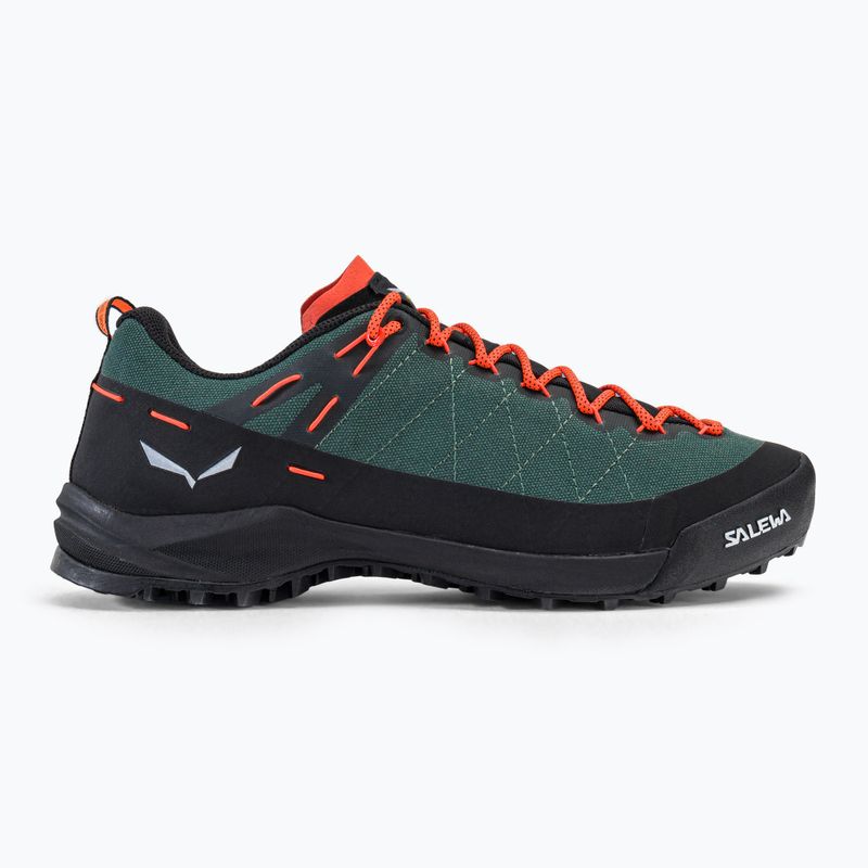 Salewa Wildfire Canvas scarpe da trekking da uomo verde grezzo/nero 2