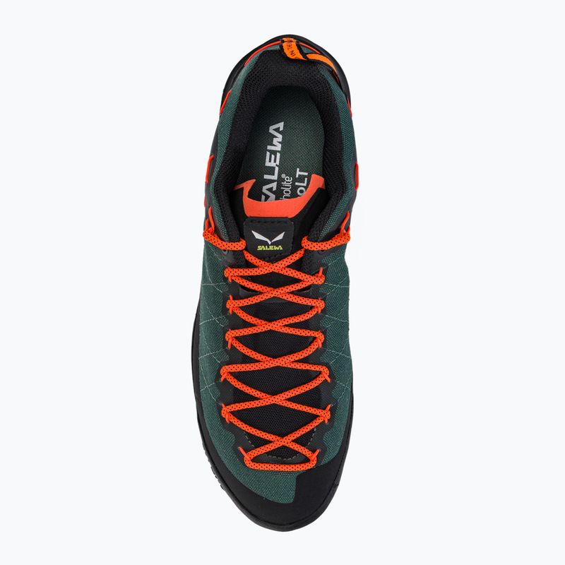 Salewa Wildfire Canvas scarpe da trekking da uomo verde grezzo/nero 6