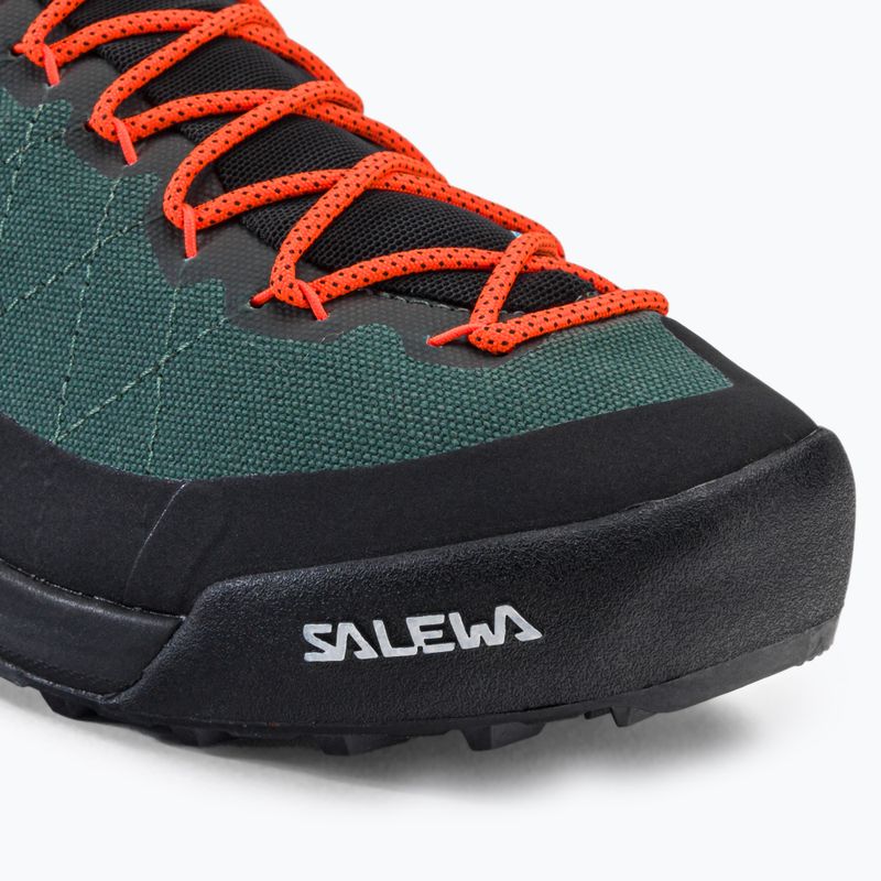 Salewa Wildfire Canvas scarpe da trekking da uomo verde grezzo/nero 7