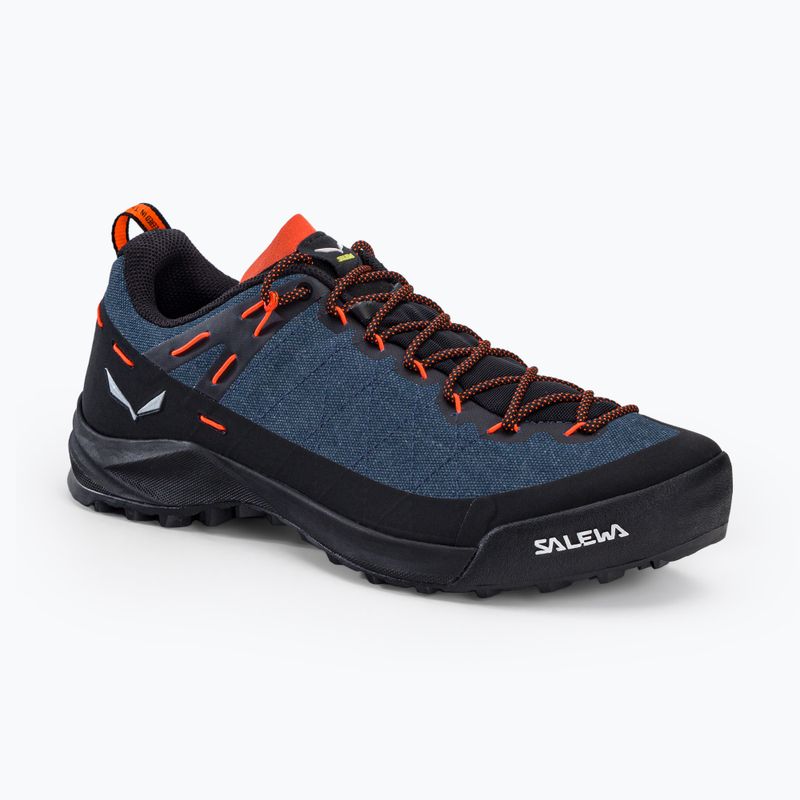 Salewa Wildfire Canvas, scarpe da trekking da uomo in denim scuro/nero