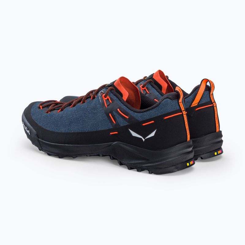 Salewa Wildfire Canvas, scarpe da trekking da uomo in denim scuro/nero 3