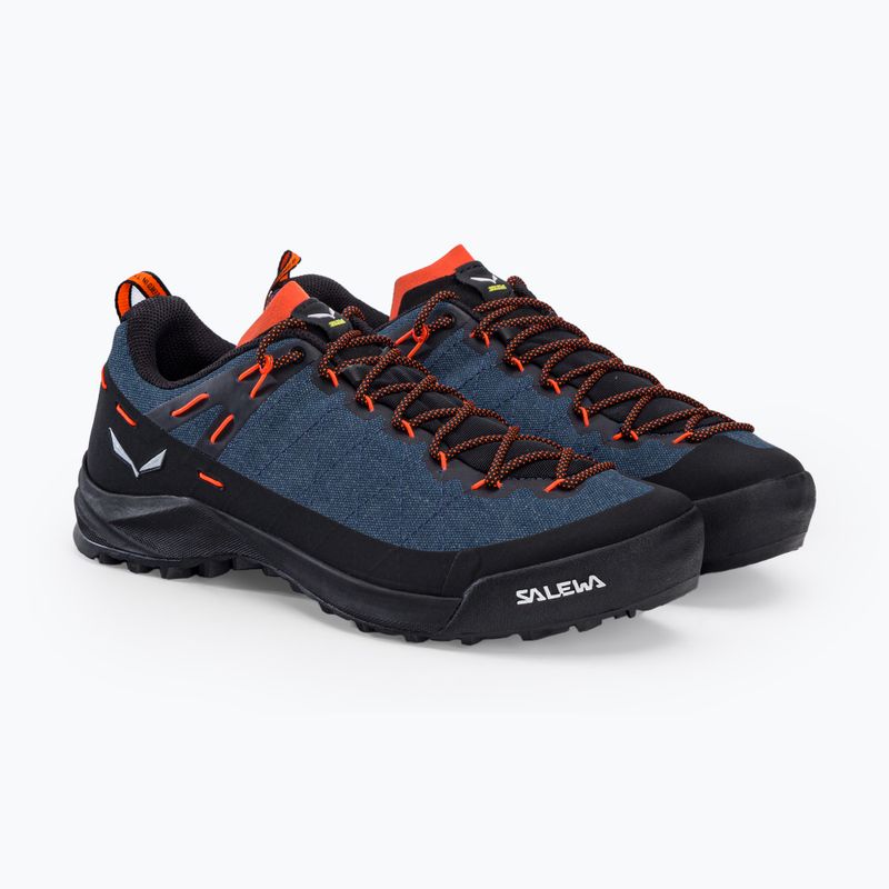 Salewa Wildfire Canvas, scarpe da trekking da uomo in denim scuro/nero 5