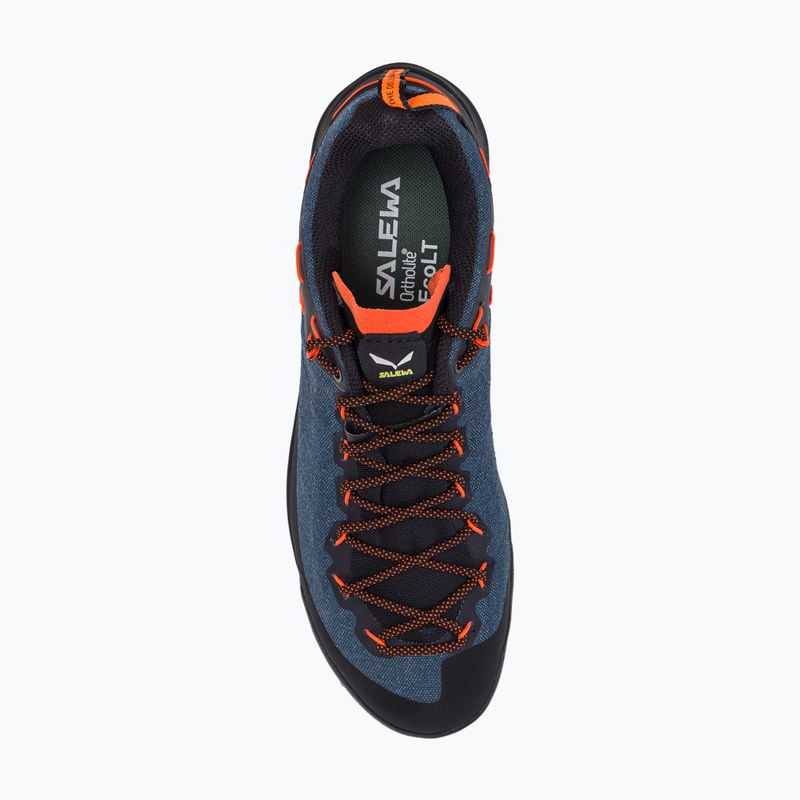 Salewa Wildfire Canvas, scarpe da trekking da uomo in denim scuro/nero 6