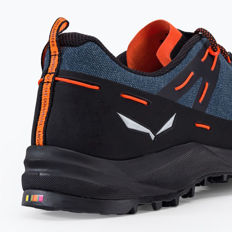 Salewa Wildfire Canvas, scarpe da trekking da uomo in denim scuro/nero 8