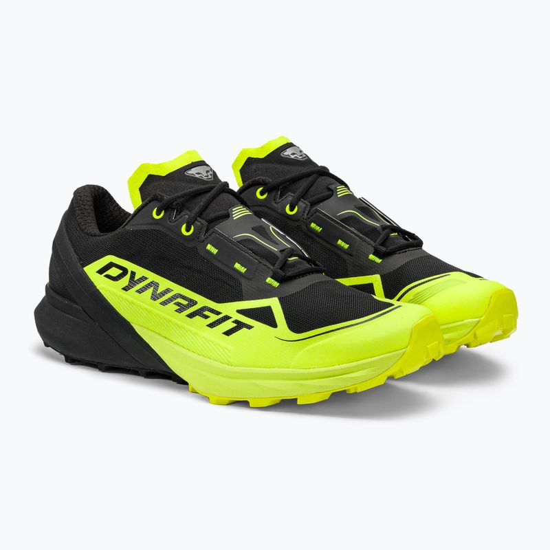 Scarpe da corsa DYNAFIT Ultra 50 da uomo, giallo neon/nero. 4