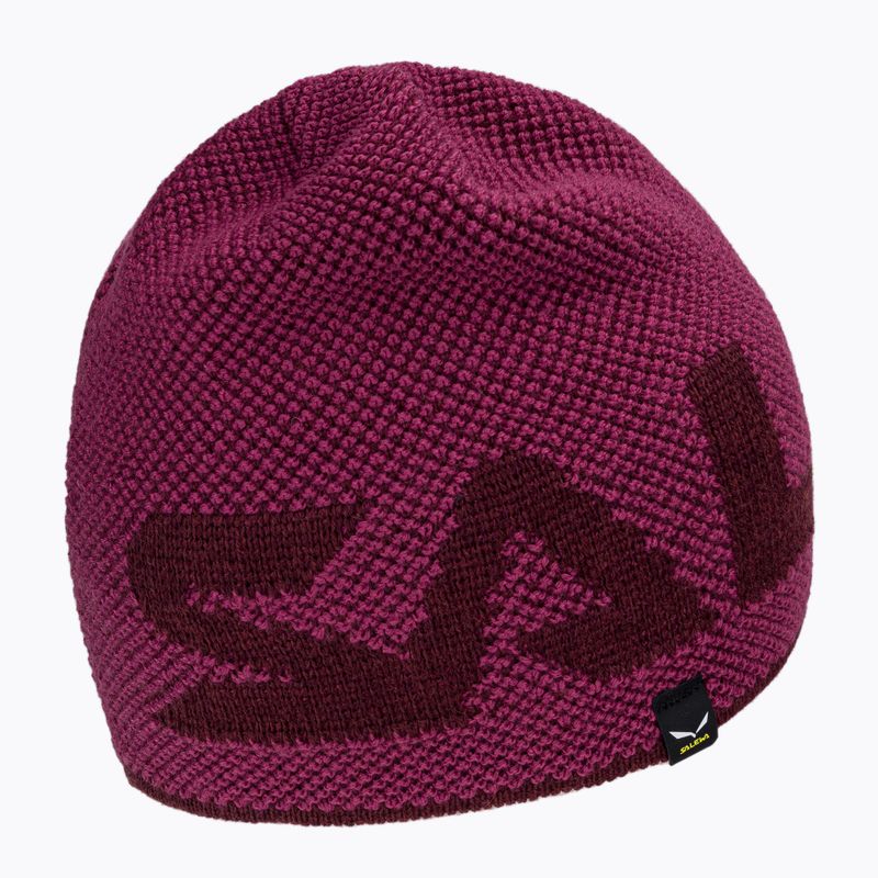 Salewa Agner Berretto invernale in lana color malva/sirena 2