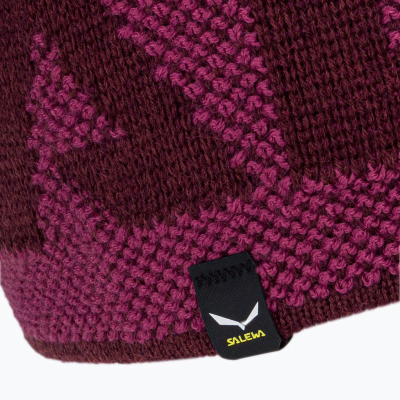 Salewa Agner Berretto invernale in lana color malva/sirena 3