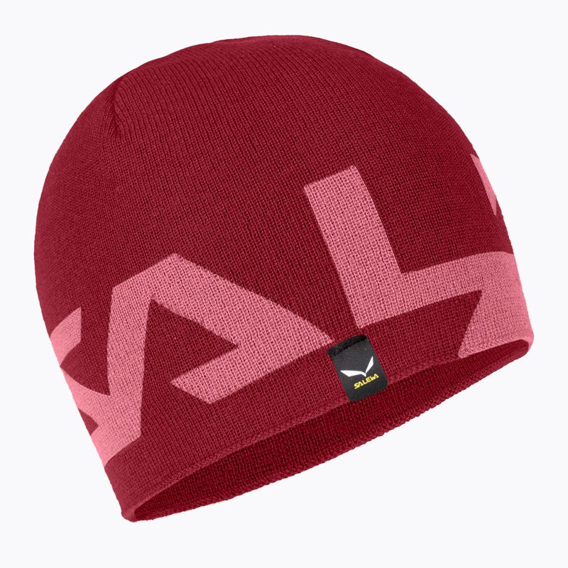 Salewa Antelao 2 berretto invernale reversibile in lana syrah/mauvemood 4