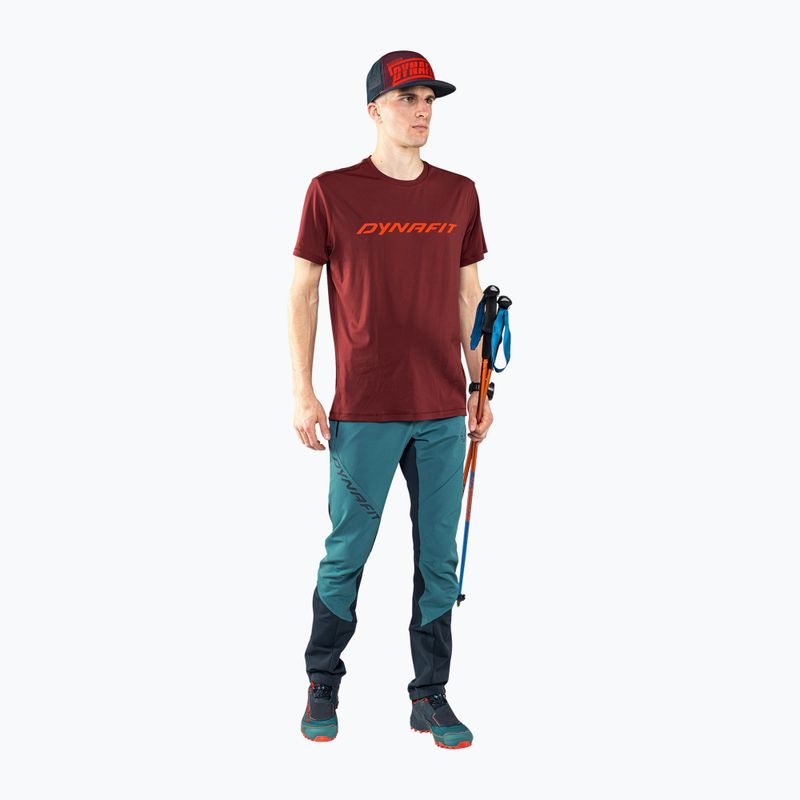 Camicia da trekking DYNAFIT Traverse 2 syrah da uomo