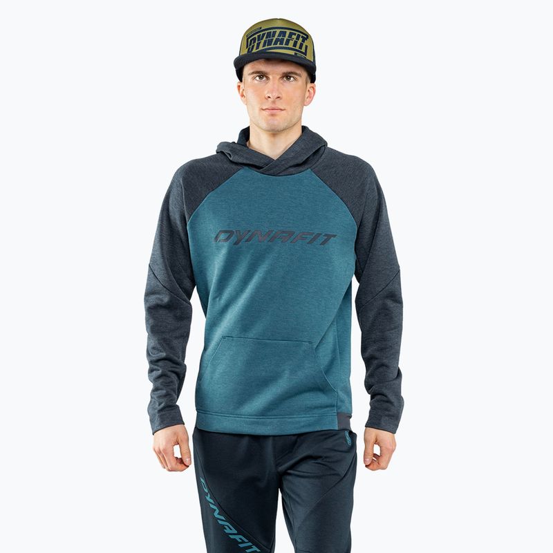 Felpa con cappuccio DYNAFIT 24/7 PTC da uomo, colore blu germano