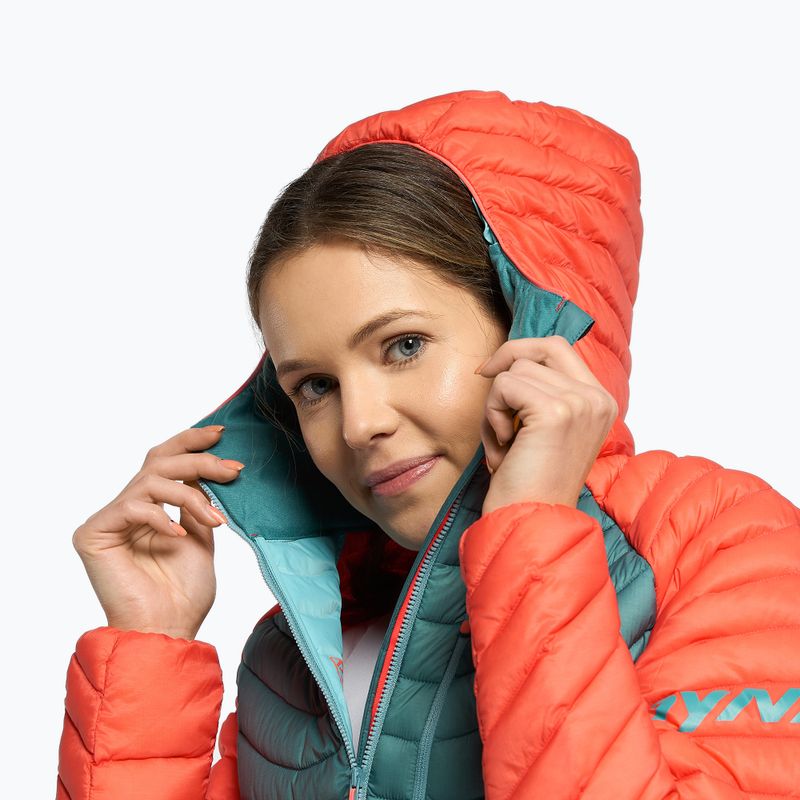 DYNAFIT piumino donna Radical Dwn RDS Hood corallo caldo 5