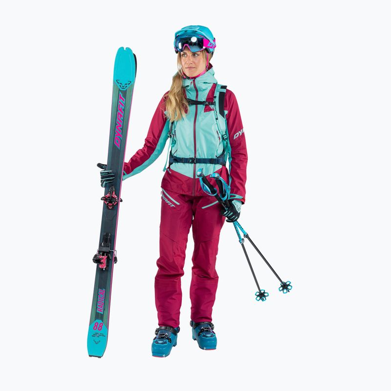 Pantaloni da sci DYNAFIT Radical 2 GTX da donna rosso barbabietola