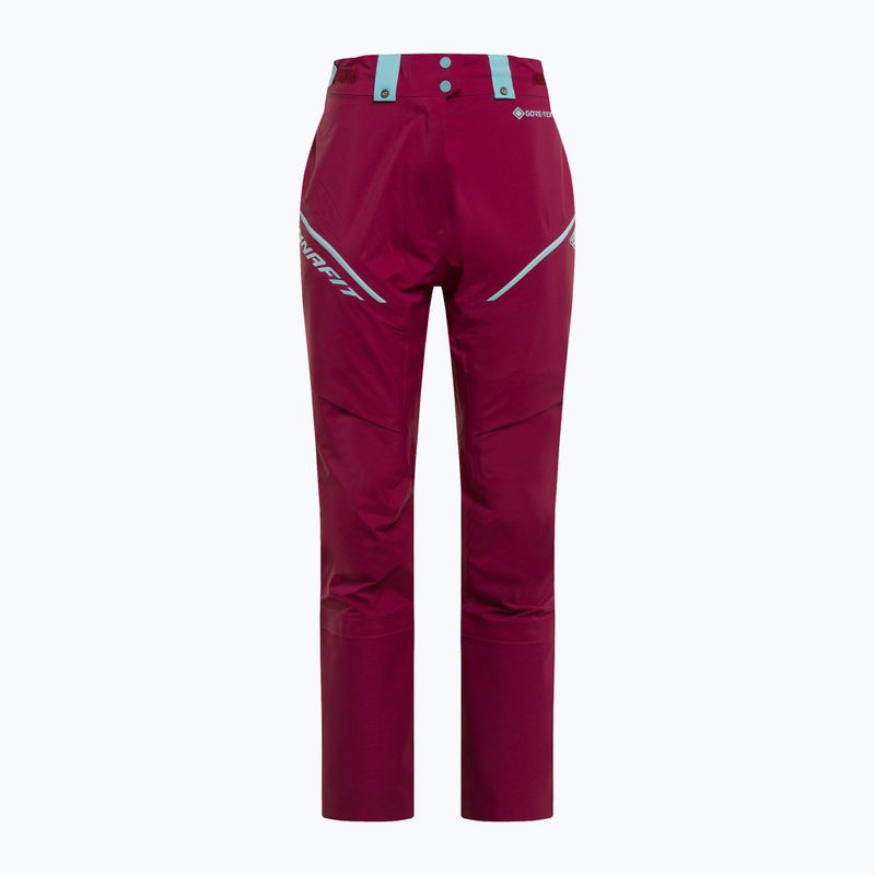 Pantaloni da sci DYNAFIT Radical 2 GTX da donna rosso barbabietola 3