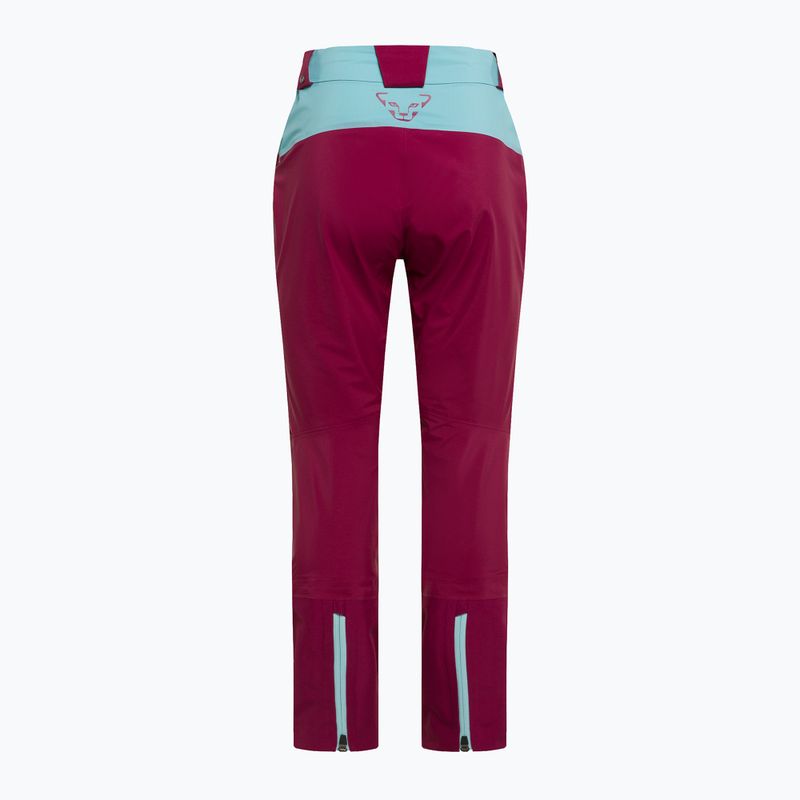Pantaloni da sci DYNAFIT Radical 2 GTX da donna rosso barbabietola 4