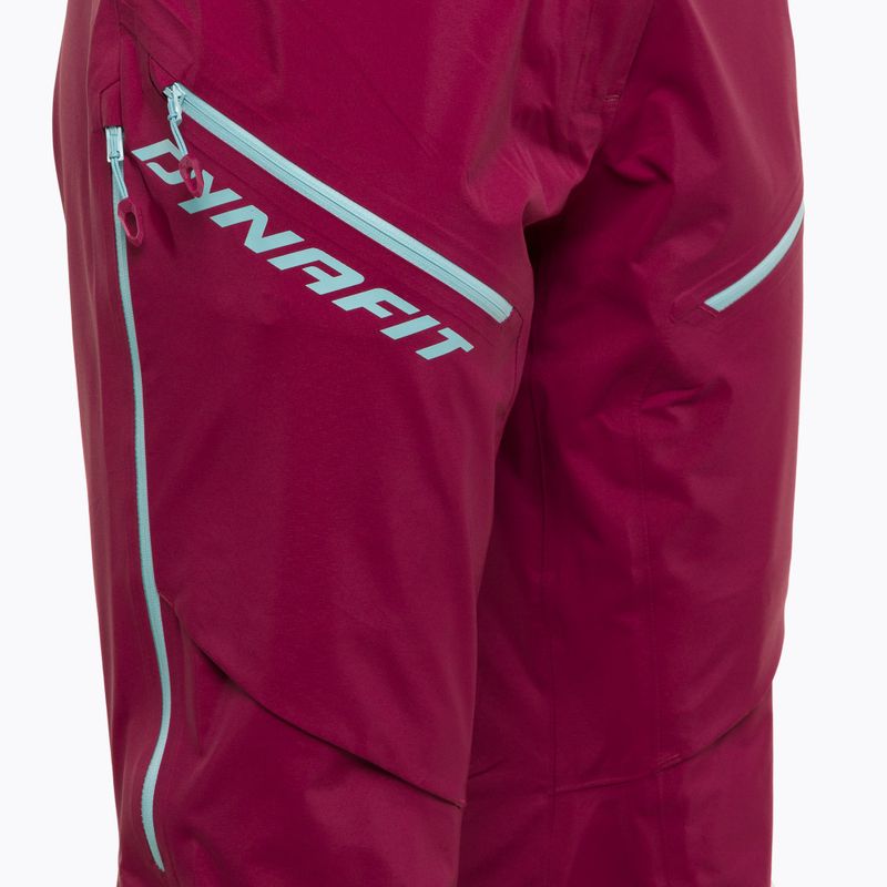 Pantaloni da sci DYNAFIT Radical 2 GTX da donna rosso barbabietola 6