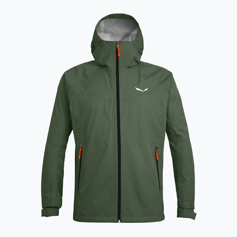 Salewa giacca da pioggia da uomo Puez Aqua 3 PTX timo/nero out 5