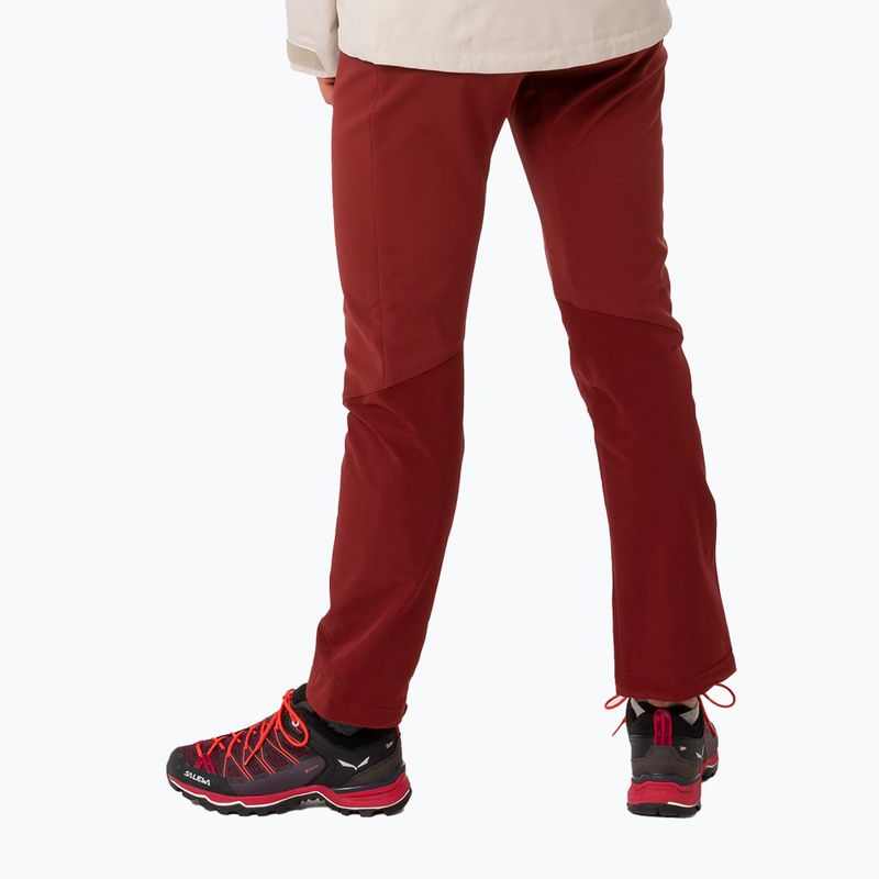 Pantaloni softshell da donna Salewa Dolomia syrah/fluo coral 3