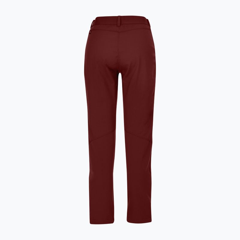 Pantaloni softshell da donna Salewa Dolomia syrah/fluo coral 6