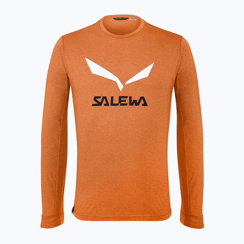Manica lunga trekking da uomo Salewa Solidlogo Dry autunnale melange 4