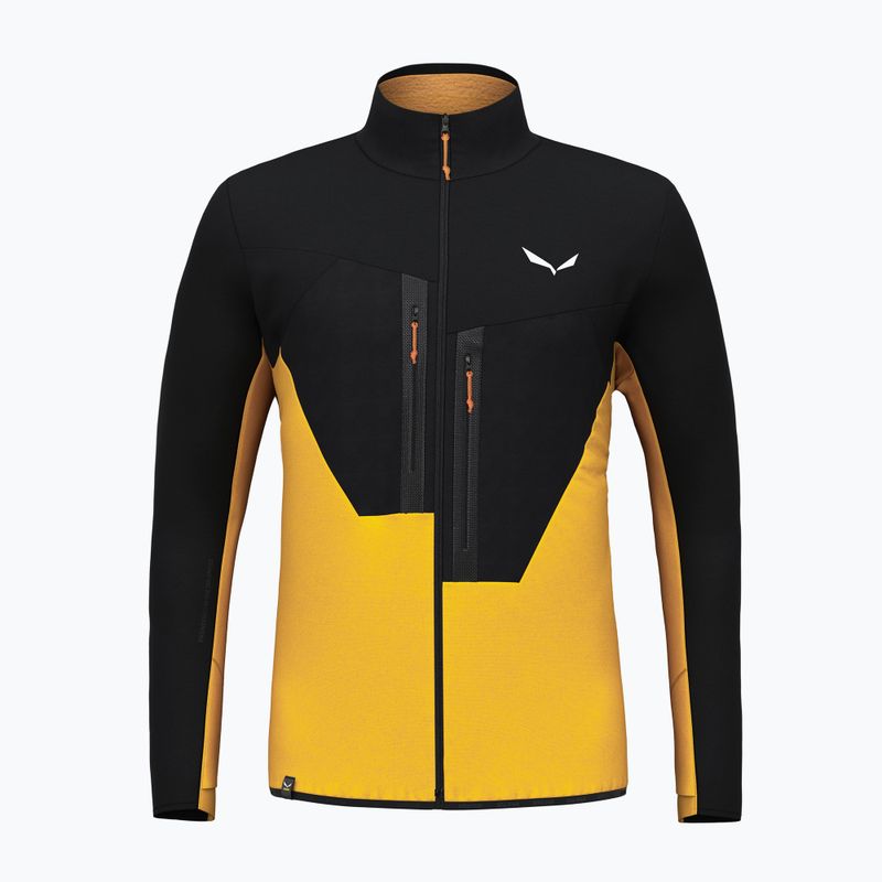 Felpa trekking uomo Salewa Ortles AM oro/nero out 4