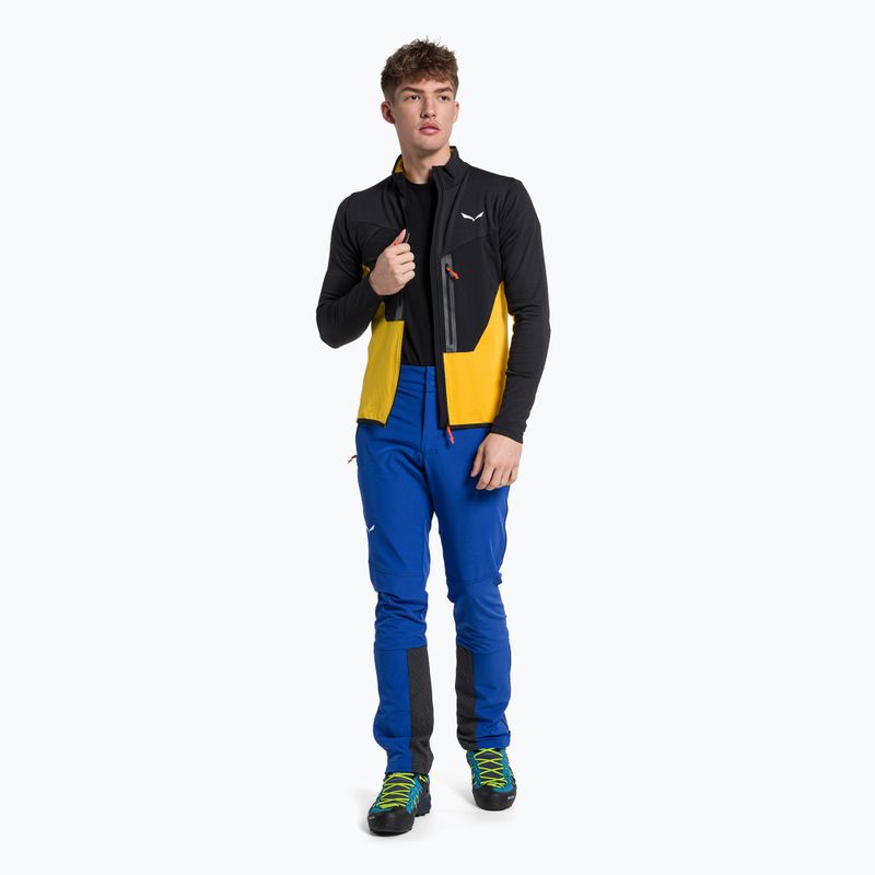 Felpa trekking uomo Salewa Ortles AM oro/nero out 2