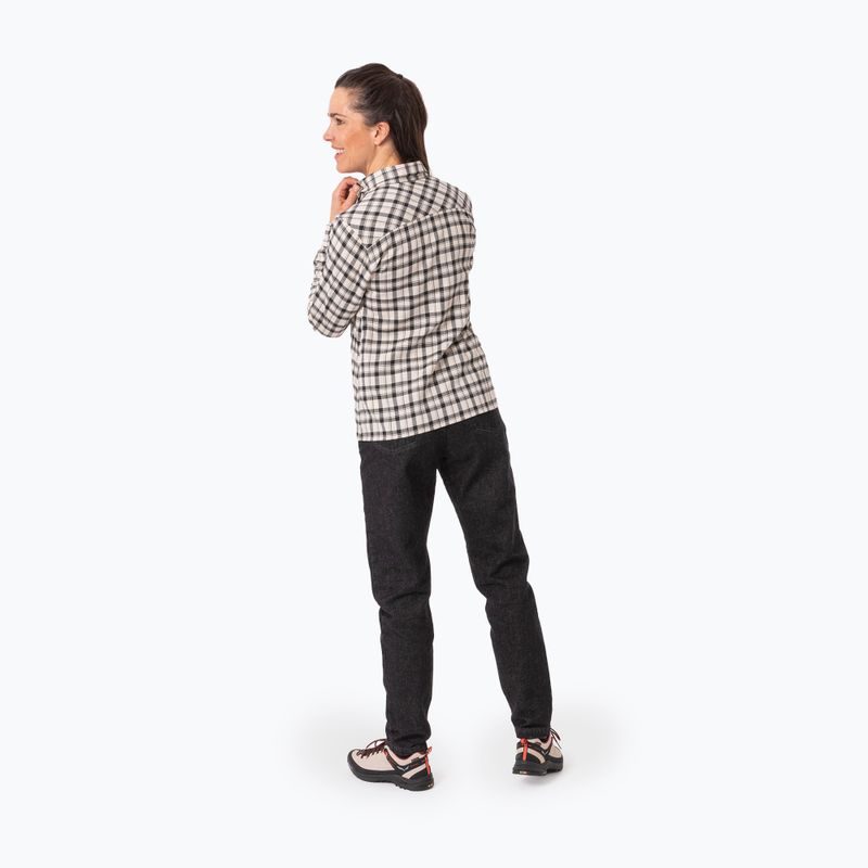 Camicia Fanes Flannel 5PL da donna Salewa, color avena/nero. 3