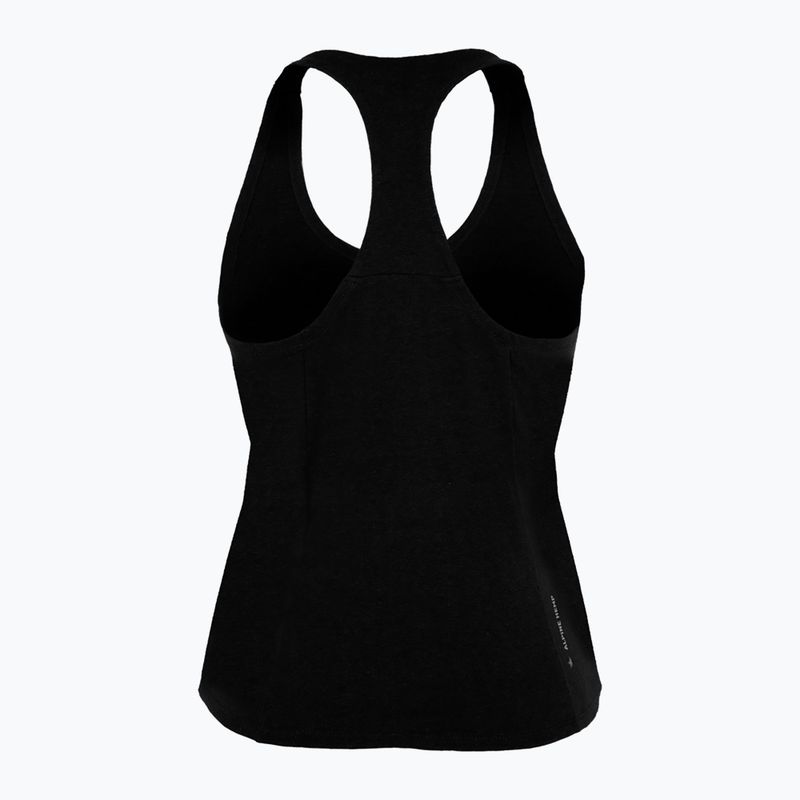 Maglietta da arrampicata Salewa donna Lavaredo Hemp Crop Tank nero out 2