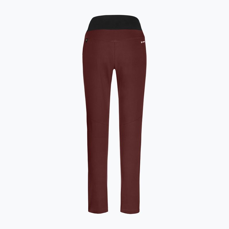 Pantaloni softshell da donna Salewa Puez DST Warm Cargo syrah/nero out 5