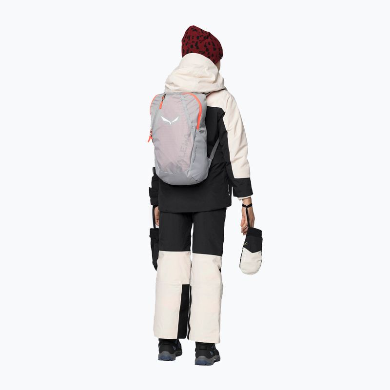 Giacca da sci Salewa Sella PTX/TWR da bambino, color avena/nero/fluo corallo 2