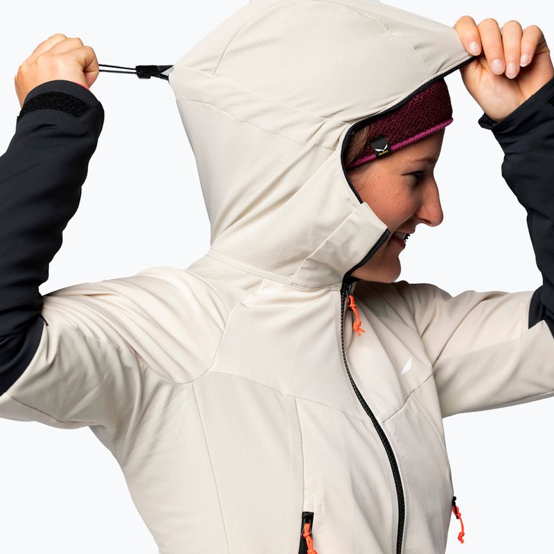 Giacca softshell Salewa donna Sella DST avena/nero out 3